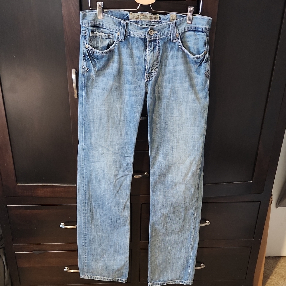 BKE Men's Straight Jeans in Light Blue